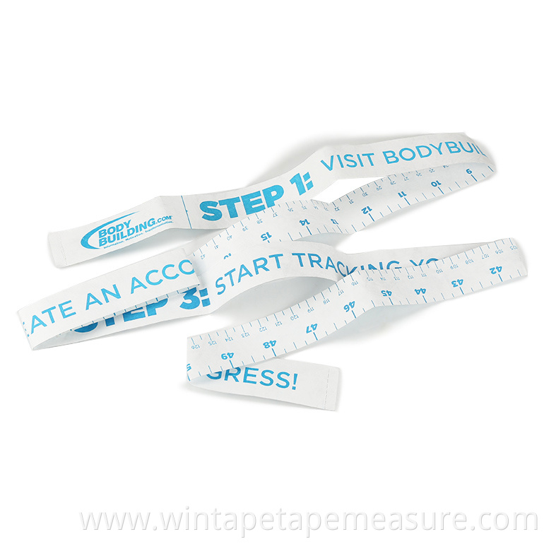 Eco-friendly custom printable meter paper tape measure for baby hospital